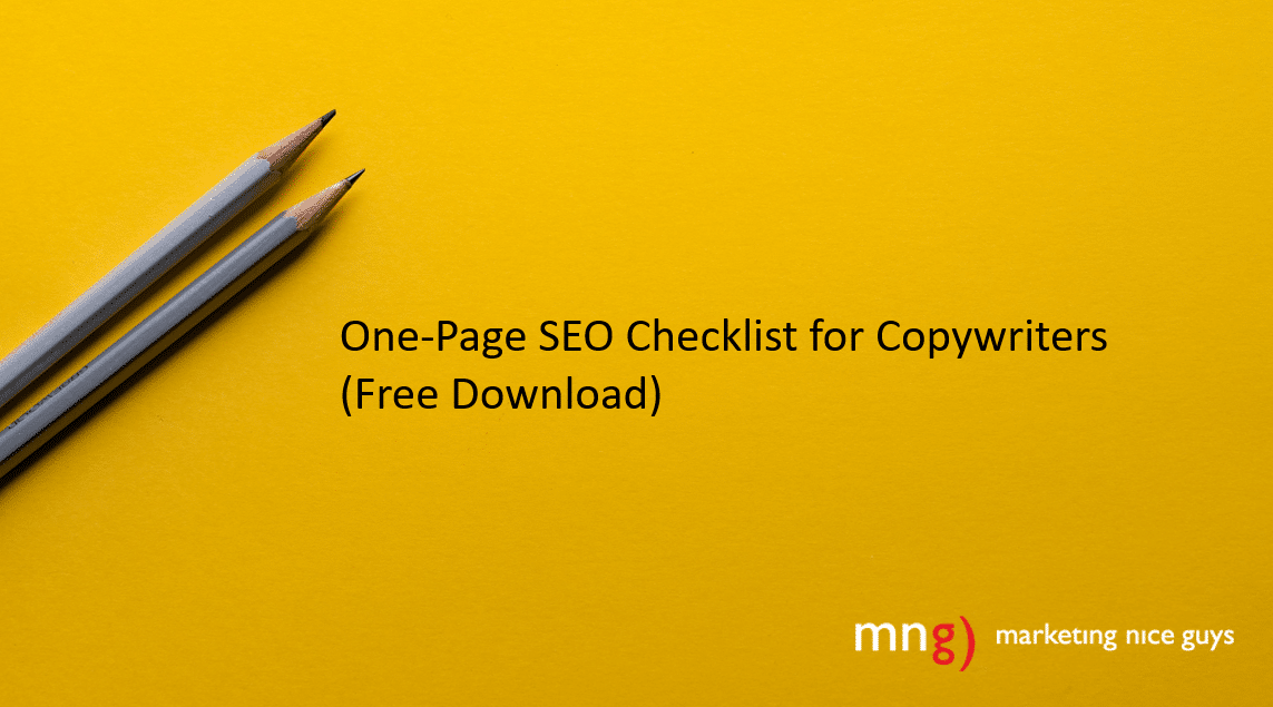 Our one-page SEO checklist helps copywriters improve content for search. Credit: Joanna Kosinska.