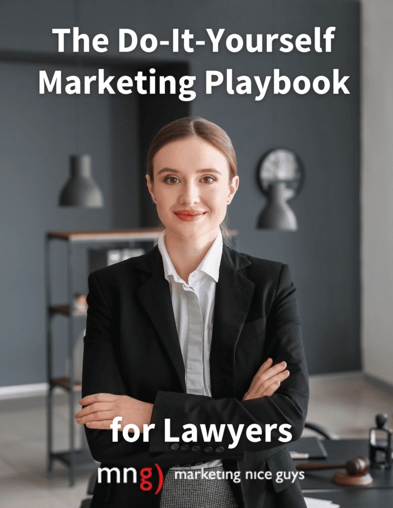 A cover image of The Do-It-Yourself Marketing Playbook for Lawyers