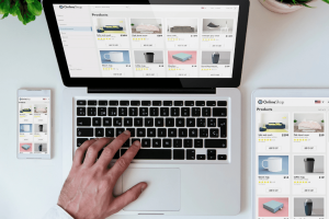 The image depicts a modern-looking website. In this blog, we talk about 8 mistakes that small businesses make when it comes to their own websites.