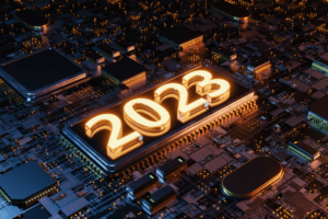 An image that depicts the year 2023. Our new blog talks about the state of small business marketing as we enter the year.