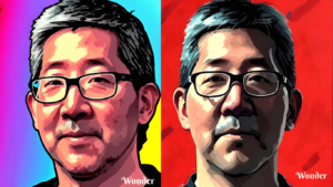 A pair of AI-created images of the author, Tim Ito. AI creates a whole new gray area of copyright law.