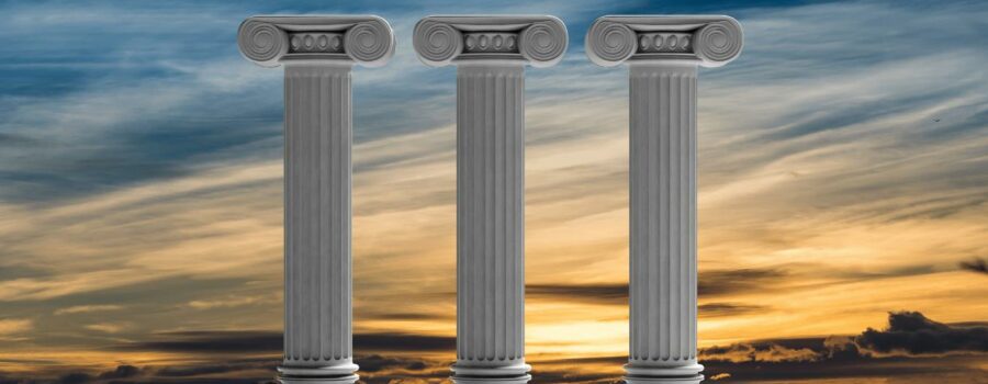 An image that represents the 3 pillars of marketing for small businesses.
